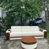 SOFA DA THẬT KẾT HỢP GỖ