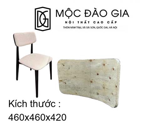 Phôi ghế gỗ |  MS_172.B: HANA