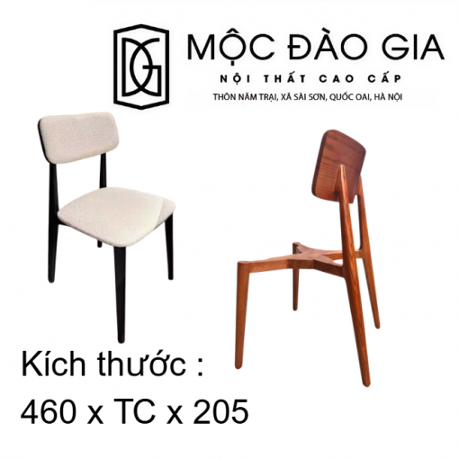 Phôi ghế gỗ |  MS_172.B: HANA