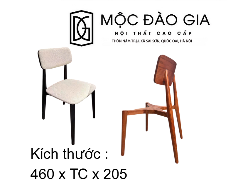 Phôi ghế gỗ |  MS_172.B: HANA