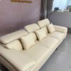 SOFA DA THẬT MÀU KEM