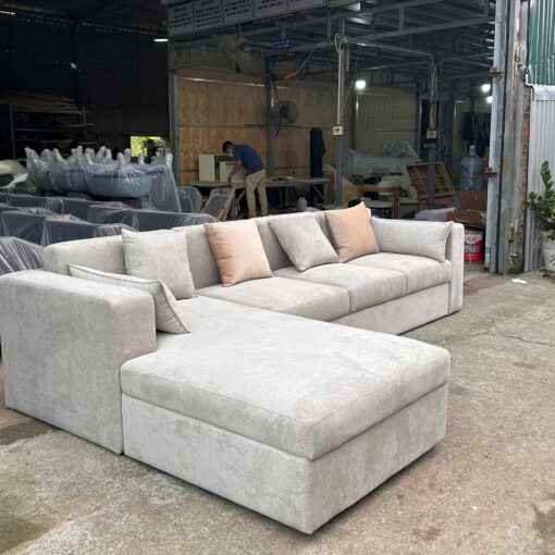 Sofa Chữ L Nỉ