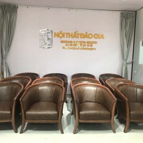 Ghế Armchair da thật cao cấp