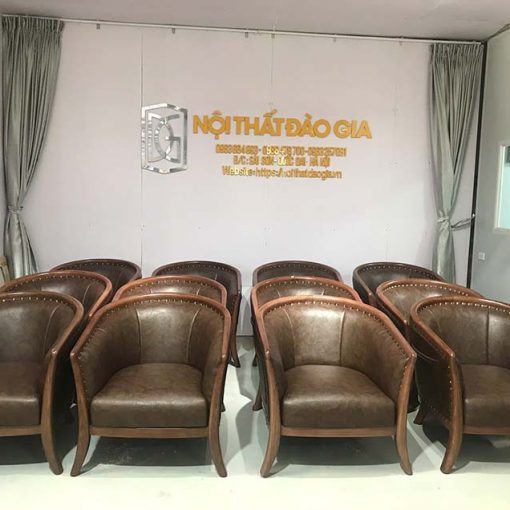 Ghế Armchair da thật cao cấp