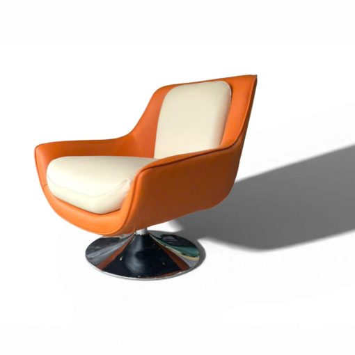 Ghế Armchair Xoay Bọc Da