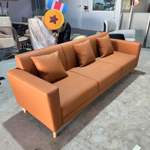 Sofa Băng 3 Chỗ Bọc Da