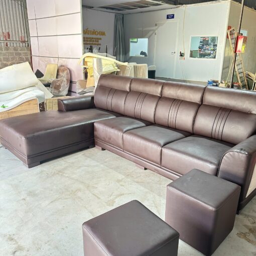Sofa Chữ L Bọc Da