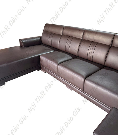 453 sofa da góc chữ L cao cấp Mộc Đào Gia