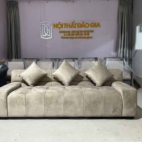 Sofa Băng Bọc Vải Nhung