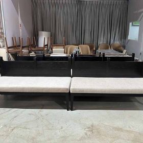 Ghế Băng Khung Gỗ Lưng Thấp